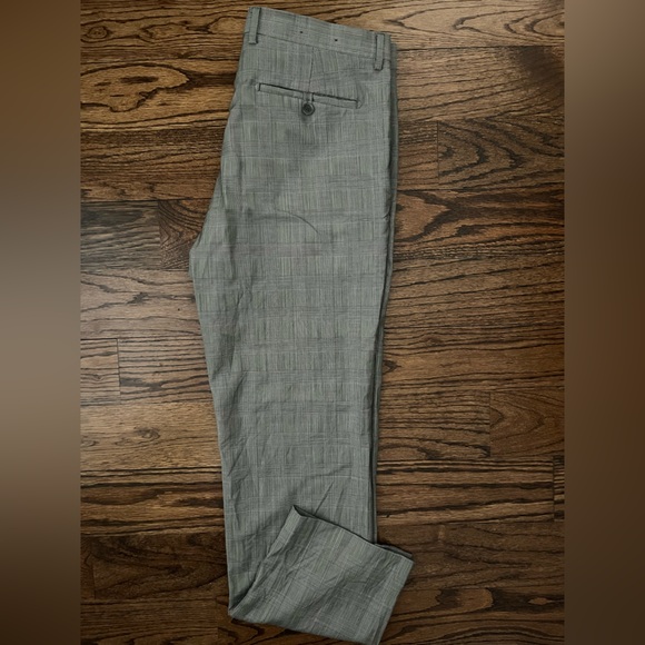 Banana Republic Men's Glen Plaid Wool Dress Pants. Size 34. - Picture 7 of 8